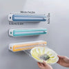 Cling Film Cutter Dispenser with Sliding Blade – Kitchen Wrap Organizer