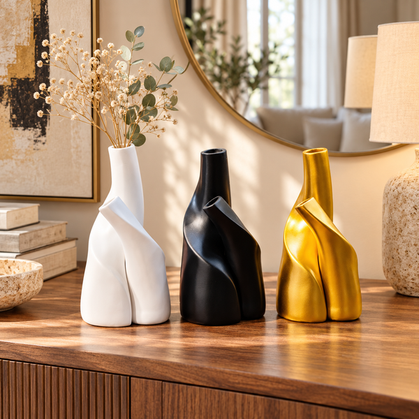 Abstract Hug Resin Decorative Vase