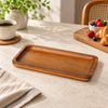 Billi Rectangular Wood Serving Tray – Large in a premium lifestyle setting