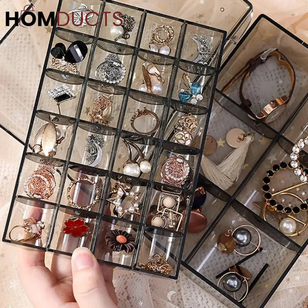 Acrylic 2 Layer Jewelery Organizer J & C