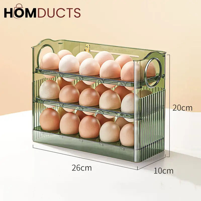 Acrylic 30 Grids 3 Layer Egg Organizer