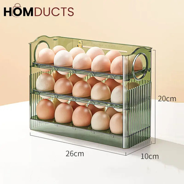 Acrylic 30 Grids 3 Layer Egg Organizer