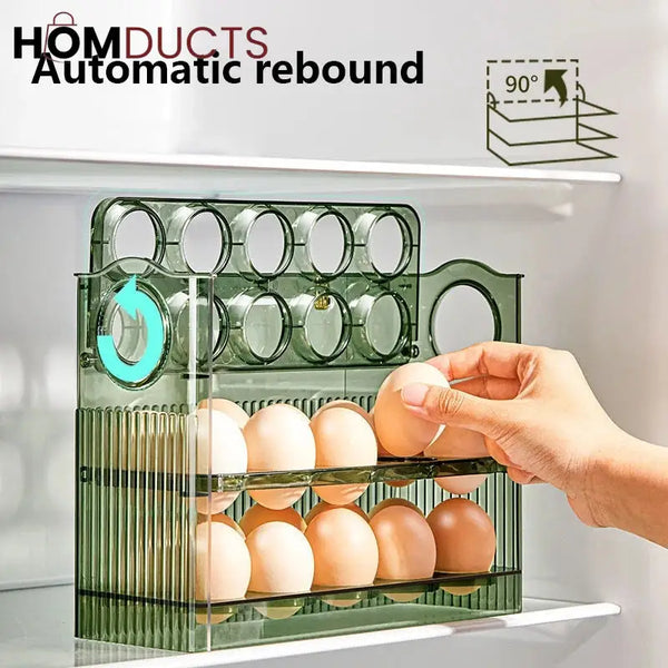 Acrylic 30 Grids 3 Layer Egg Organizer