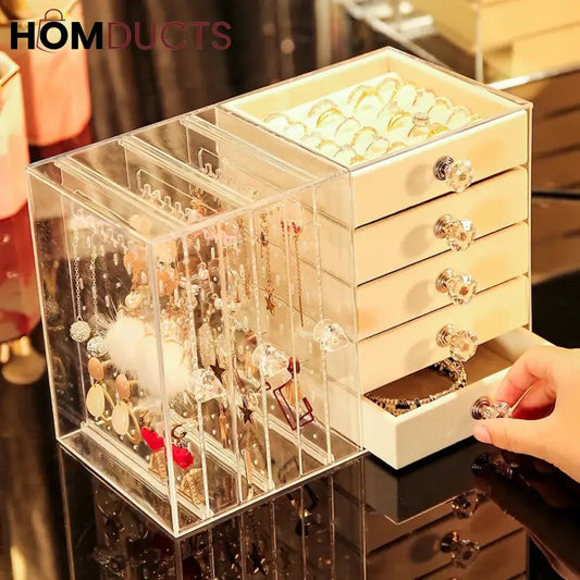 Acrylic 5 + 3 Jewelery Organiser J & C Organizer