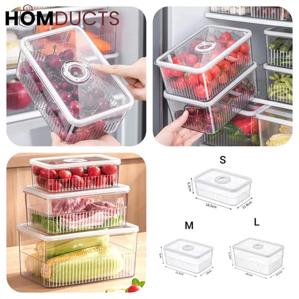 Acrylic Airtight Fridge Storage Box