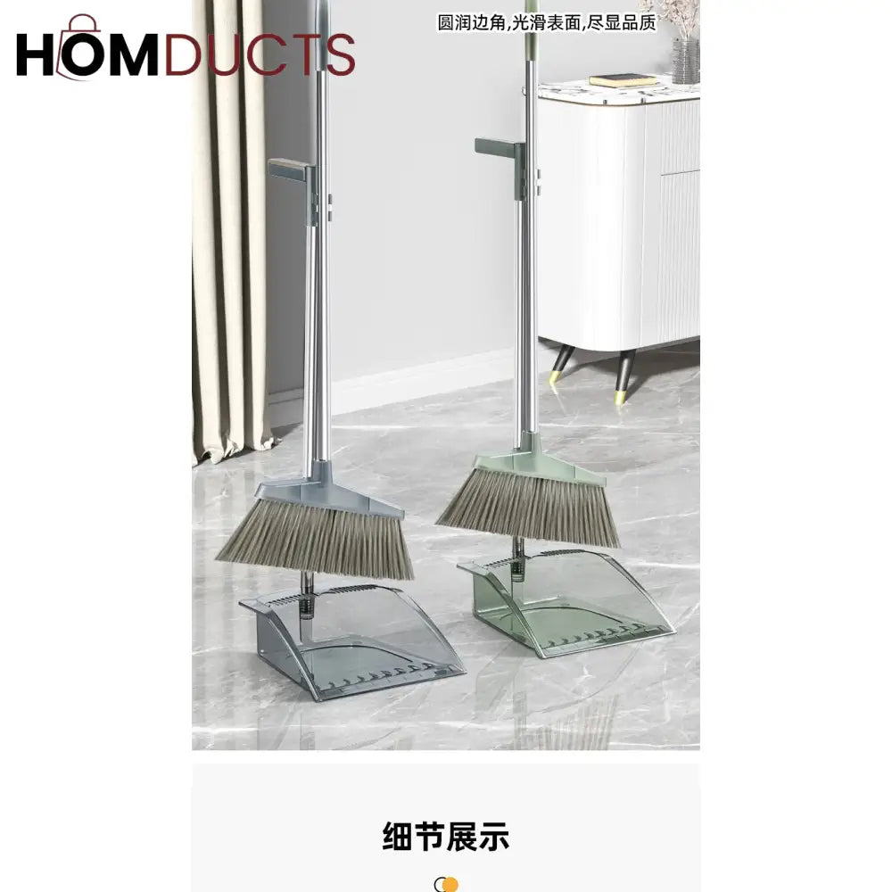 Acrylic Broom With Dustpan