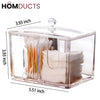 Acrylic Cosmetic And Cotton Swab Holder