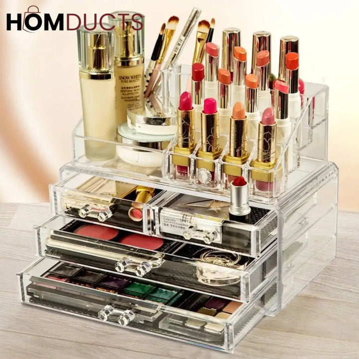 Acrylic Cosmetic Organizer With Drawer