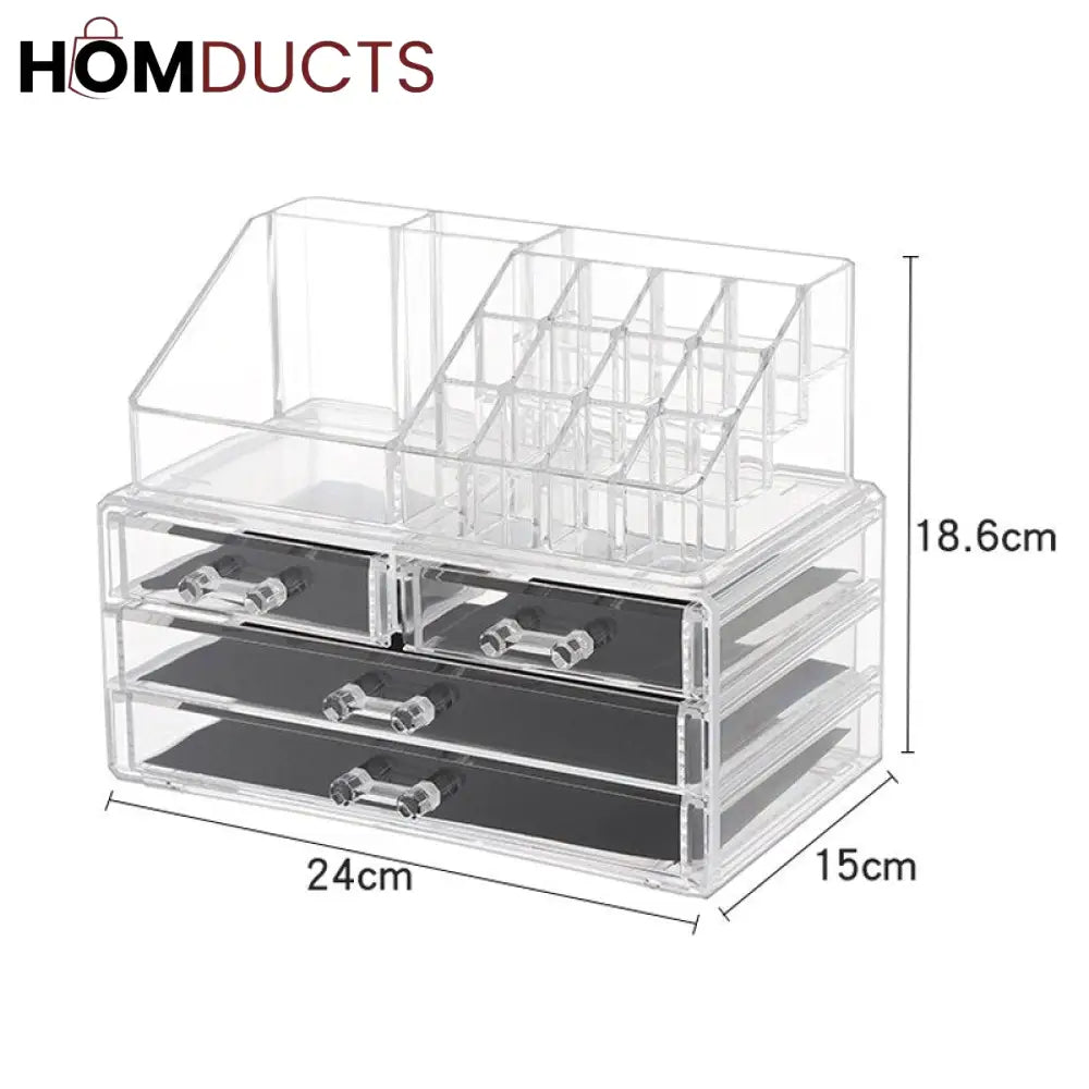 Acrylic Cosmetic Organizer With Drawer