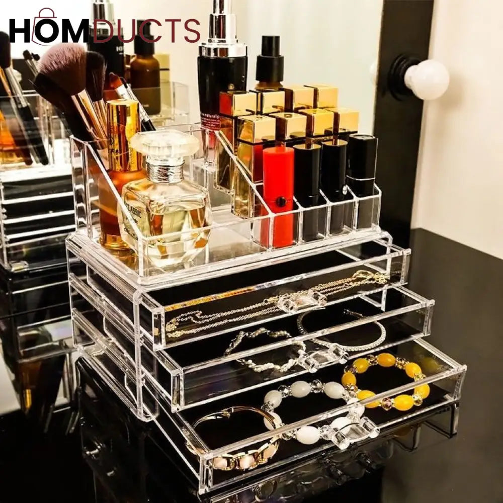 Acrylic Cosmetic Organizer With Drawer