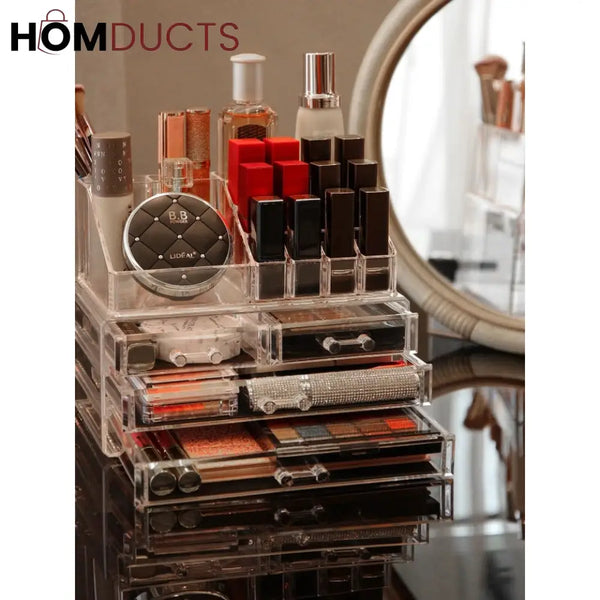 Acrylic Cosmetic Organizer With Drawer