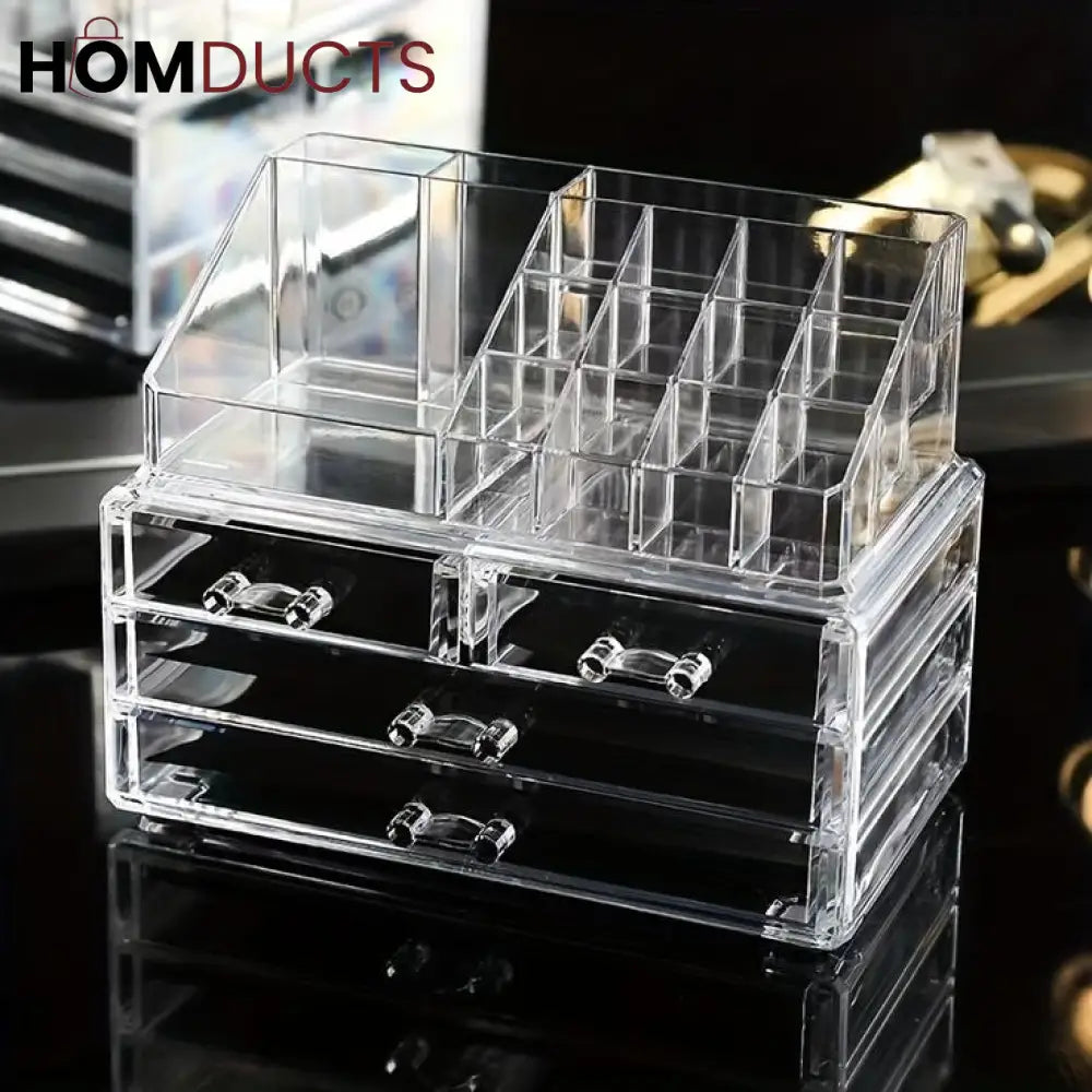 Acrylic Cosmetic Organizer With Drawer