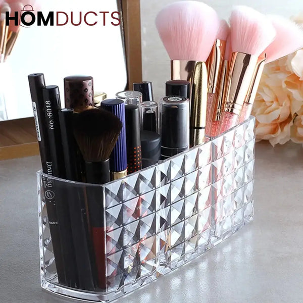 Acrylic Diamond Cut Desktop Organizer J & C