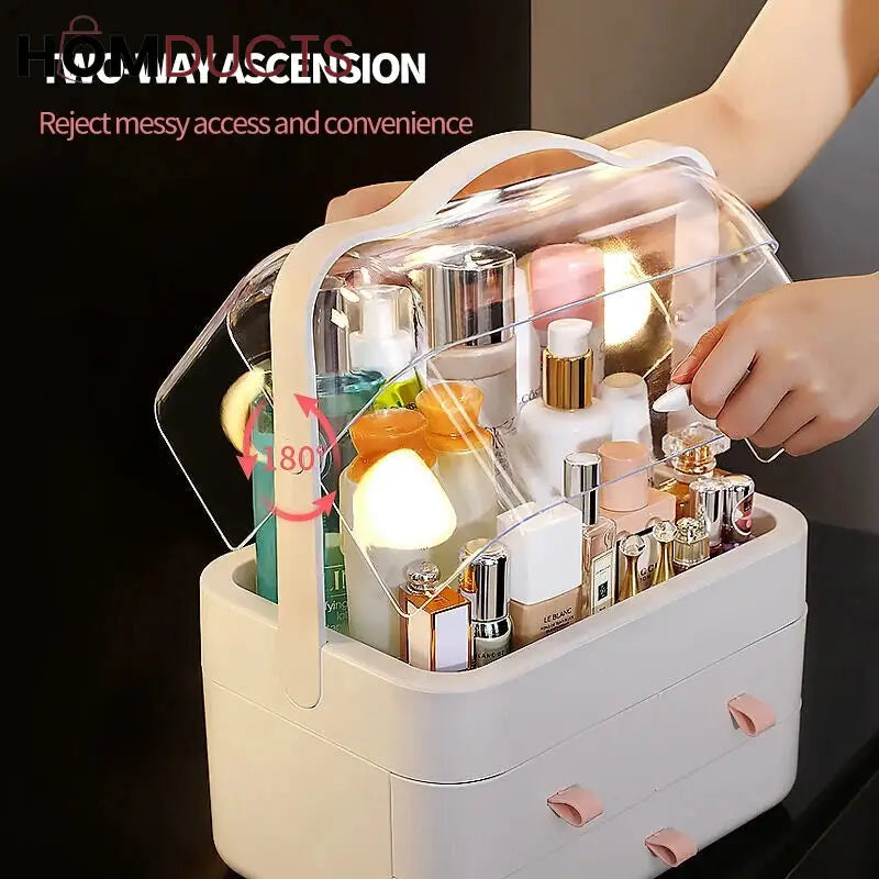 Acrylic Double Door Cosmetic Organizer J & C