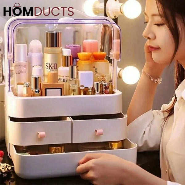 Acrylic Double Door Cosmetic Organizer J & C