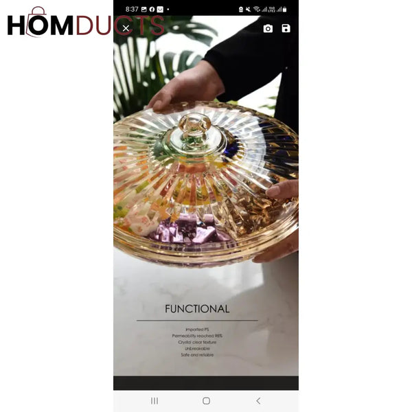 Acrylic Dry Fruit Tray