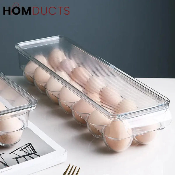 Acrylic Egg Storage Box With Lid