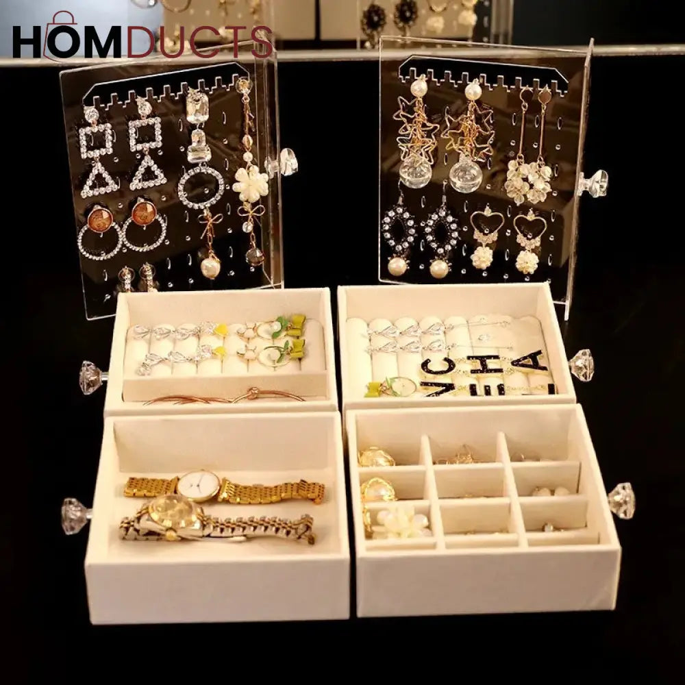 Acrylic Jewelery Organizer With Drawers