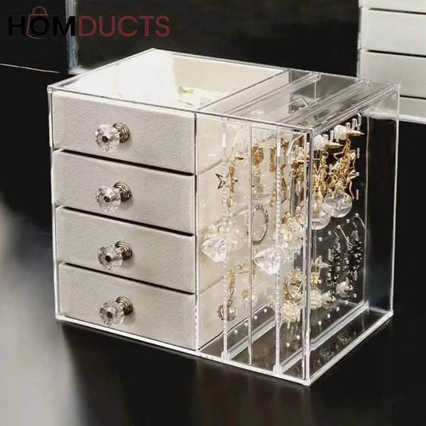 Acrylic Jewelery Organizer With Drawers