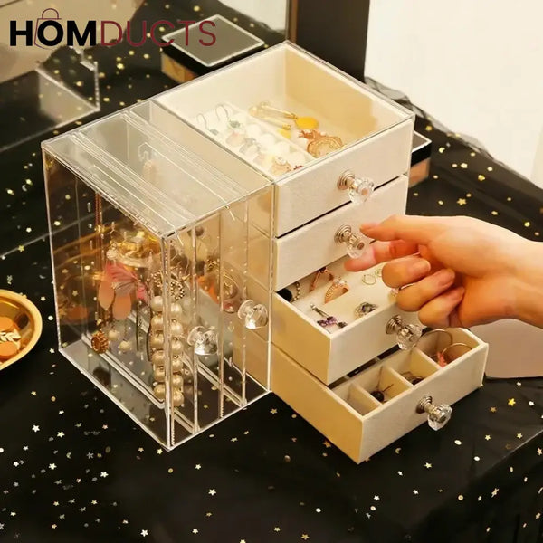 Acrylic Jewelery Organizer With Drawers