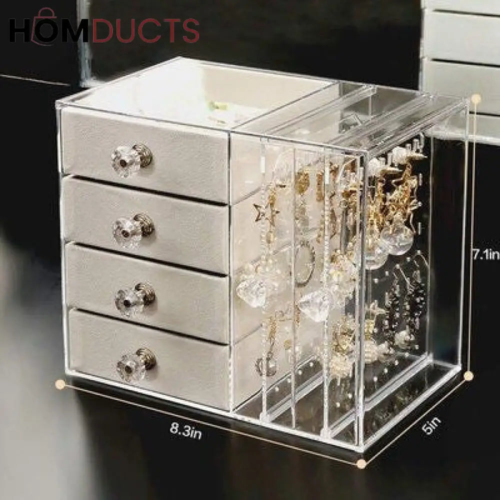 Acrylic Jewelery Organizer With Drawers