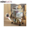 Acrylic Kitchen And Bathroom Storage Trolly