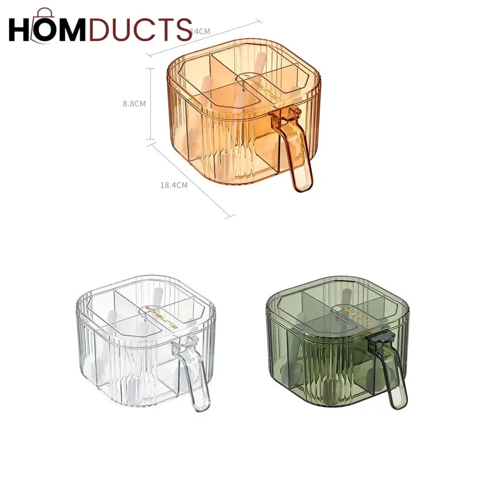 Acrylic Partition Spice Box