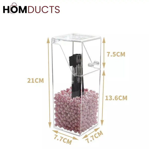 Acrylic Pearl Make - Up Brush Holder J & C Organizer
