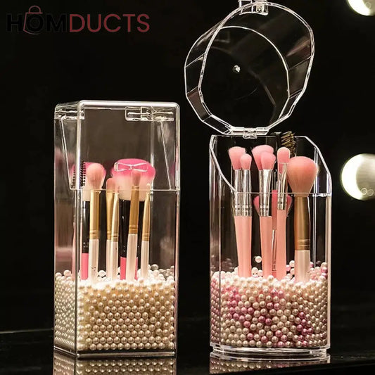 Acrylic Pearl Make - Up Brush Holder J & C Organizer