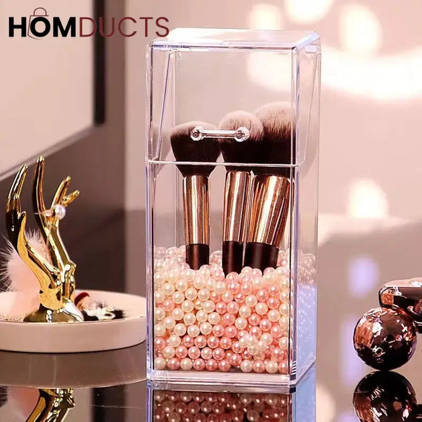 Acrylic Pearl Make - Up Brush Holder J & C Organizer