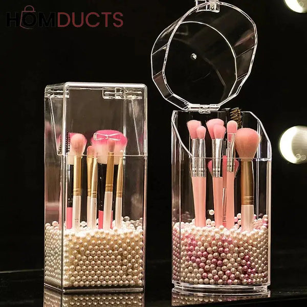 Acrylic Pearl Make - Up Brush Holder J & C Organizer