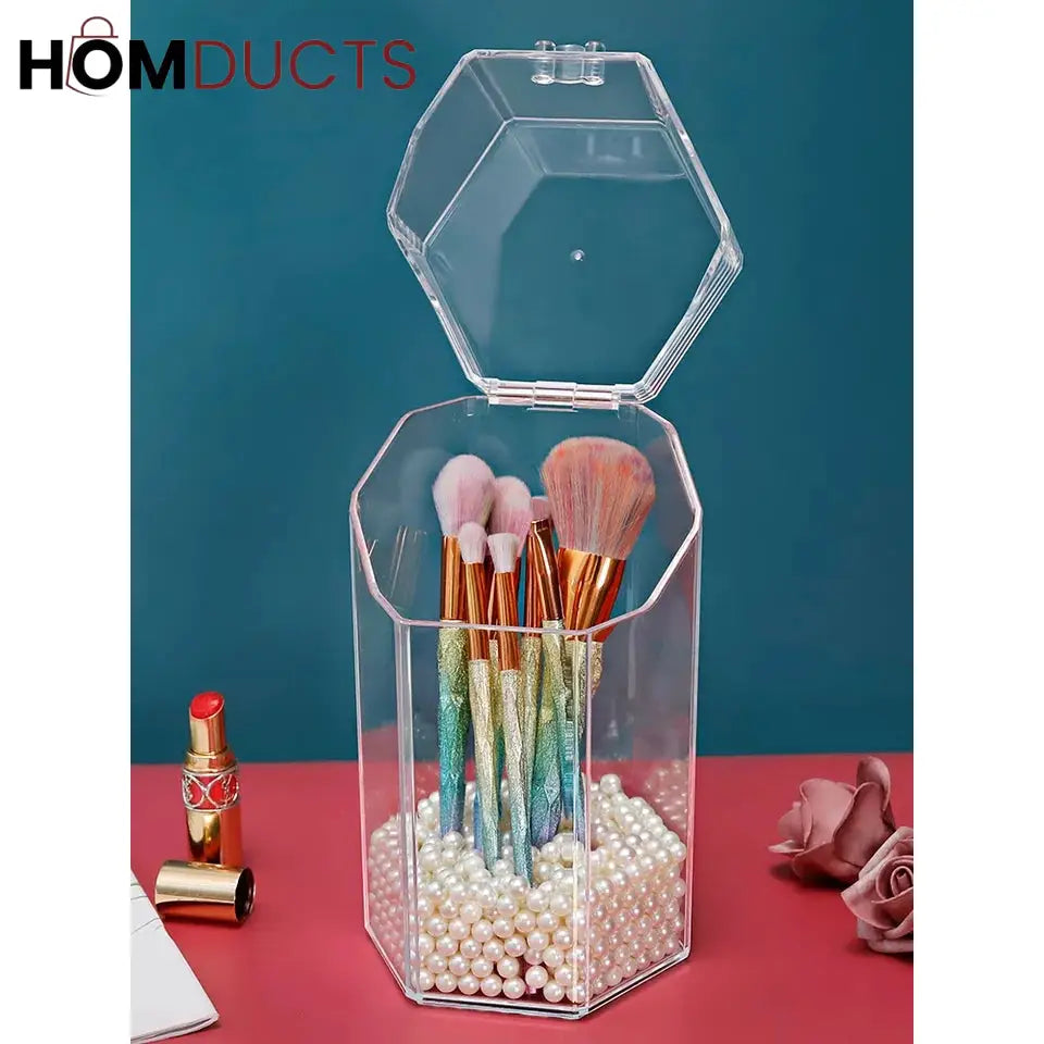 Acrylic Pearl Make - Up Brush Holder J & C Organizer