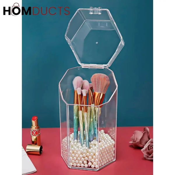 Acrylic Pearl Make - Up Brush Holder J & C Organizer