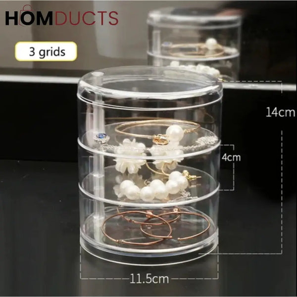 Acrylic Rotatable Jewelery Organizer 3 Layer J & C