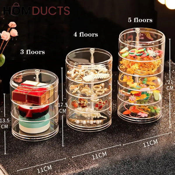 Acrylic Rotatable Jewelery Organizer J & C