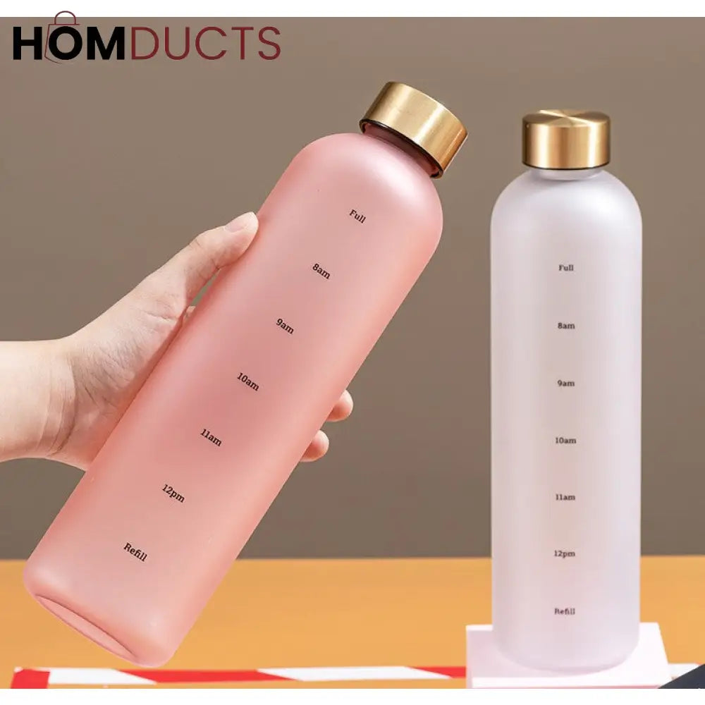 Acrylic Water Bottle (1000Ml) Pink