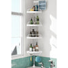 Adjustable Corner Shower Caddy with 4 Tiers – Tension Pole Bathroom Organizer Shelf for Shampoo Soap & Toiletries