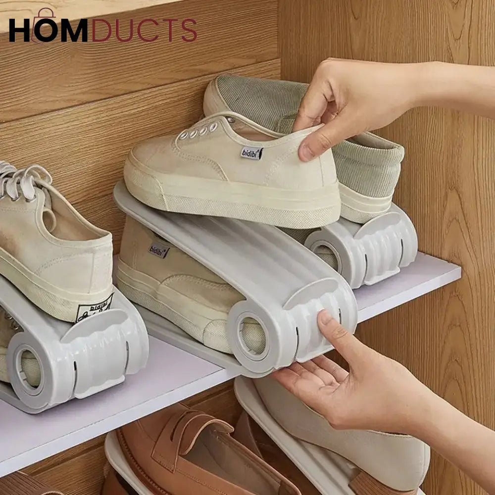 Adjustable Wardrobe Shoes Organizer (2Pcs)