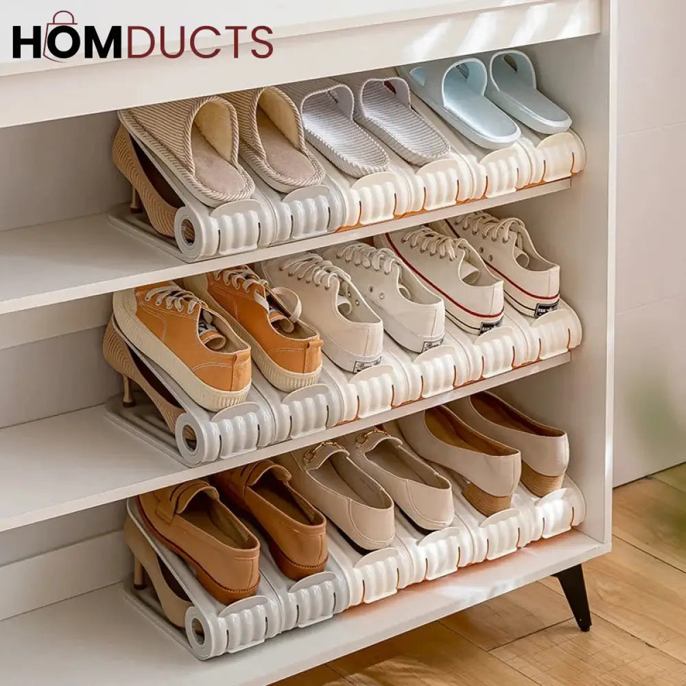 Adjustable Wardrobe Shoes Organizer (2Pcs)