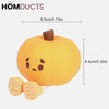 Adorable Pumpkin Silicone LED Night Light - USB Rechargeable & Touch Control
