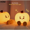 Adorable Pumpkin Silicone LED Night Light - USB Rechargeable & Touch Control