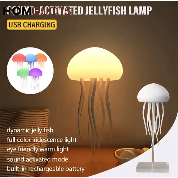 Aesthetic LED Jellyfish Night Light Lamp