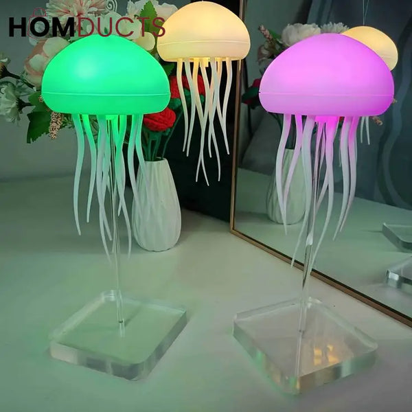 Aesthetic LED Jellyfish Night Light Lamp