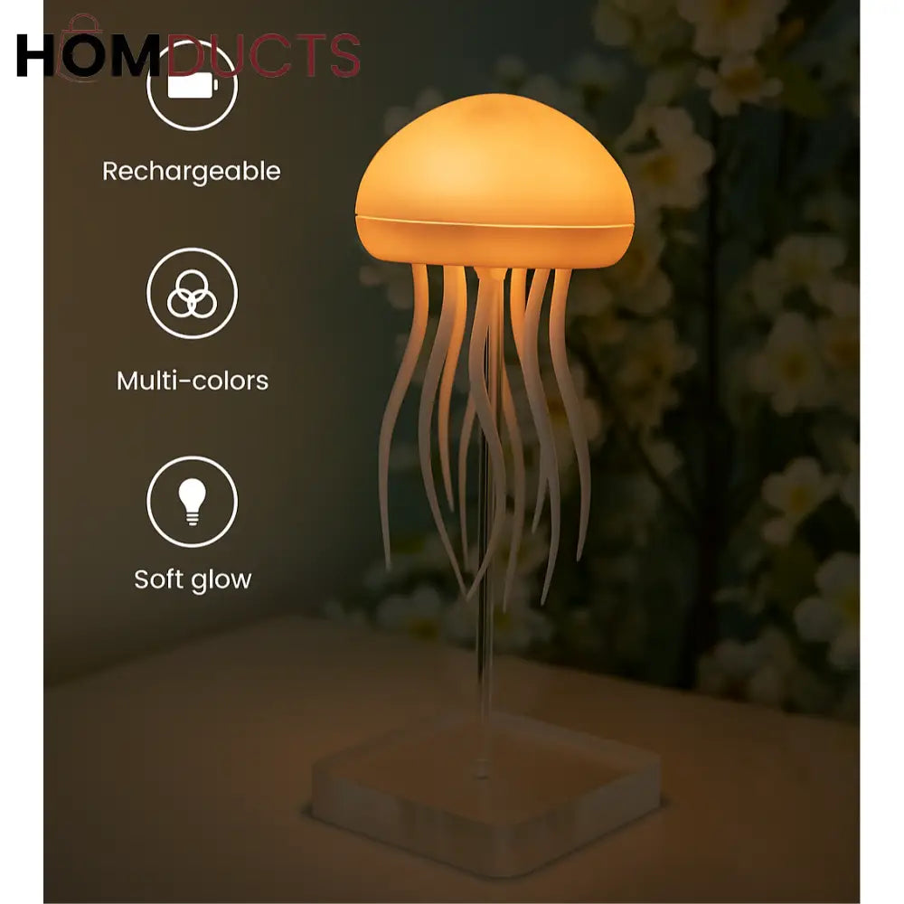 Aesthetic LED Jellyfish Night Light Lamp
