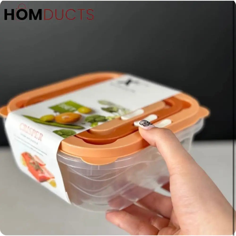 Airtight Food Storage Container Set – 3 Pieces | Leak-Proof & Stackable