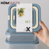 Airtight Food Storage Container Set – 3 Pieces | Leak-Proof & Stackable