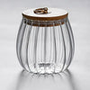 Airtight Glass Spice Jar with Wooden Lid - Modern Kitchen Storage