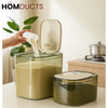 Airtight Rice Storage Container with Measuring Cup | Thickened Food Bin Food Dispensers