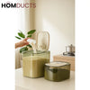 Airtight Rice Storage Container with Measuring Cup | Thickened Food Bin Food Dispensers
