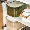Airtight Rice Storage Container with Measuring Cup | Thickened Food Bin